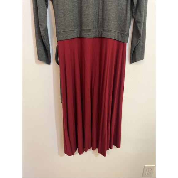 Bailey 44 Gray and Red Midi Dress - Picture 11 of 12
